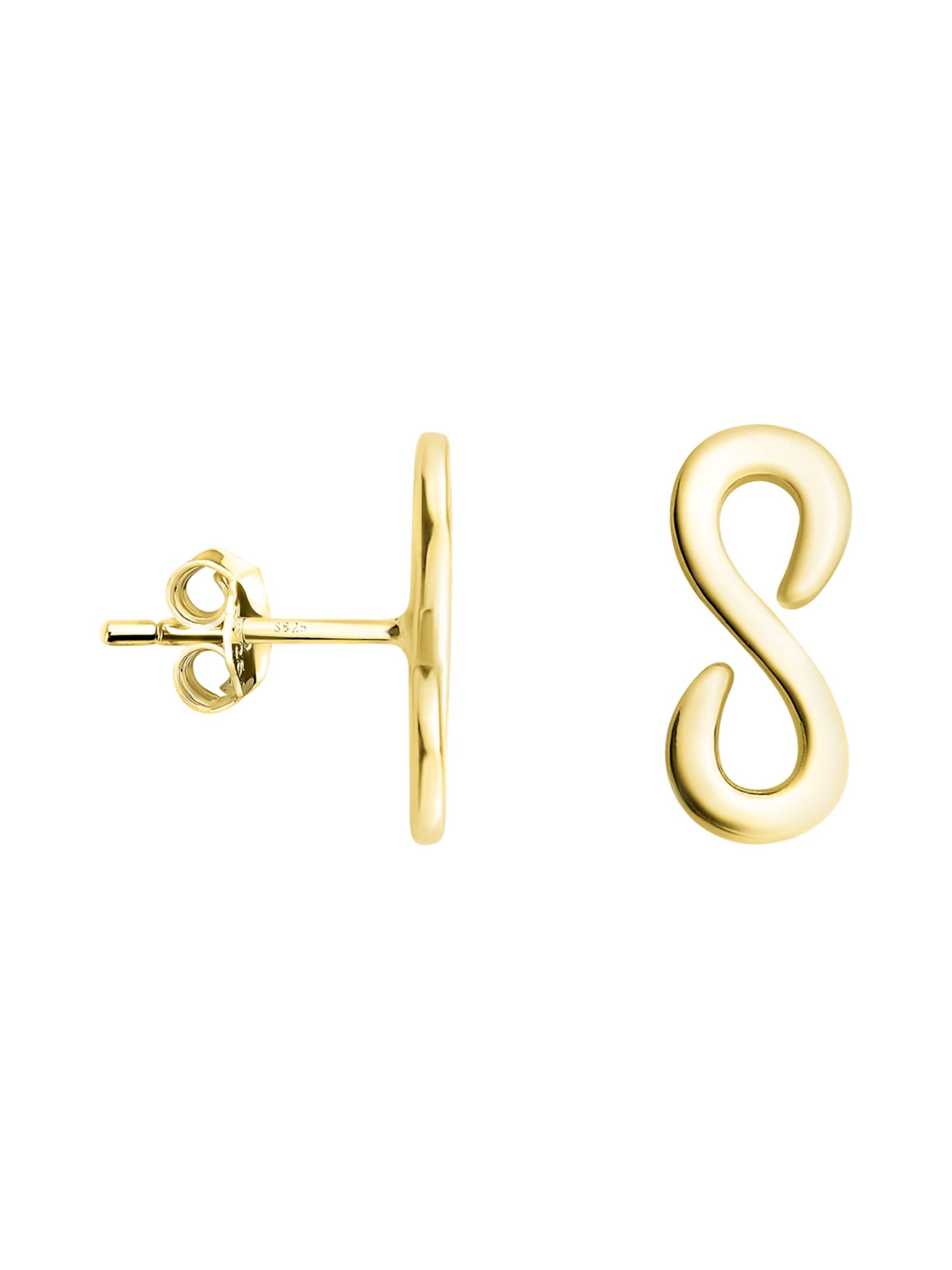 Sofia Milani Ohrringe 'Infinity'‌‌‌‌‌‌‌‌ in Gold: Vorderseite