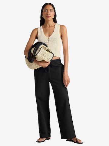 juoda Lindex Plačios klešnės Kelnės 'Livia': priekis