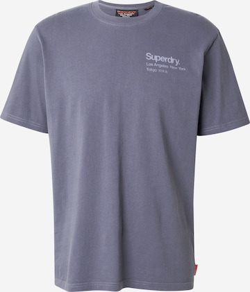 T-Shirt 'Core City' Superdry en gris : devant