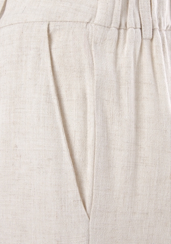 LASCANA - Pierna ancha Pantalón plisado en beige