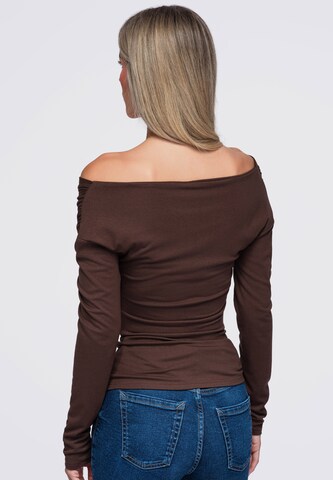 Ombre Blouse in Bruin