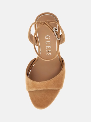 GUESS Strap Sandals 'Hitten' in Brown
