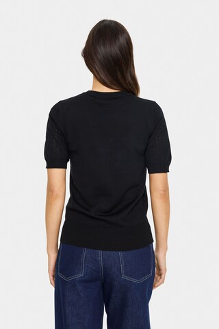 SAINT TROPEZ Sweter 'Mila' w kolorze czarny