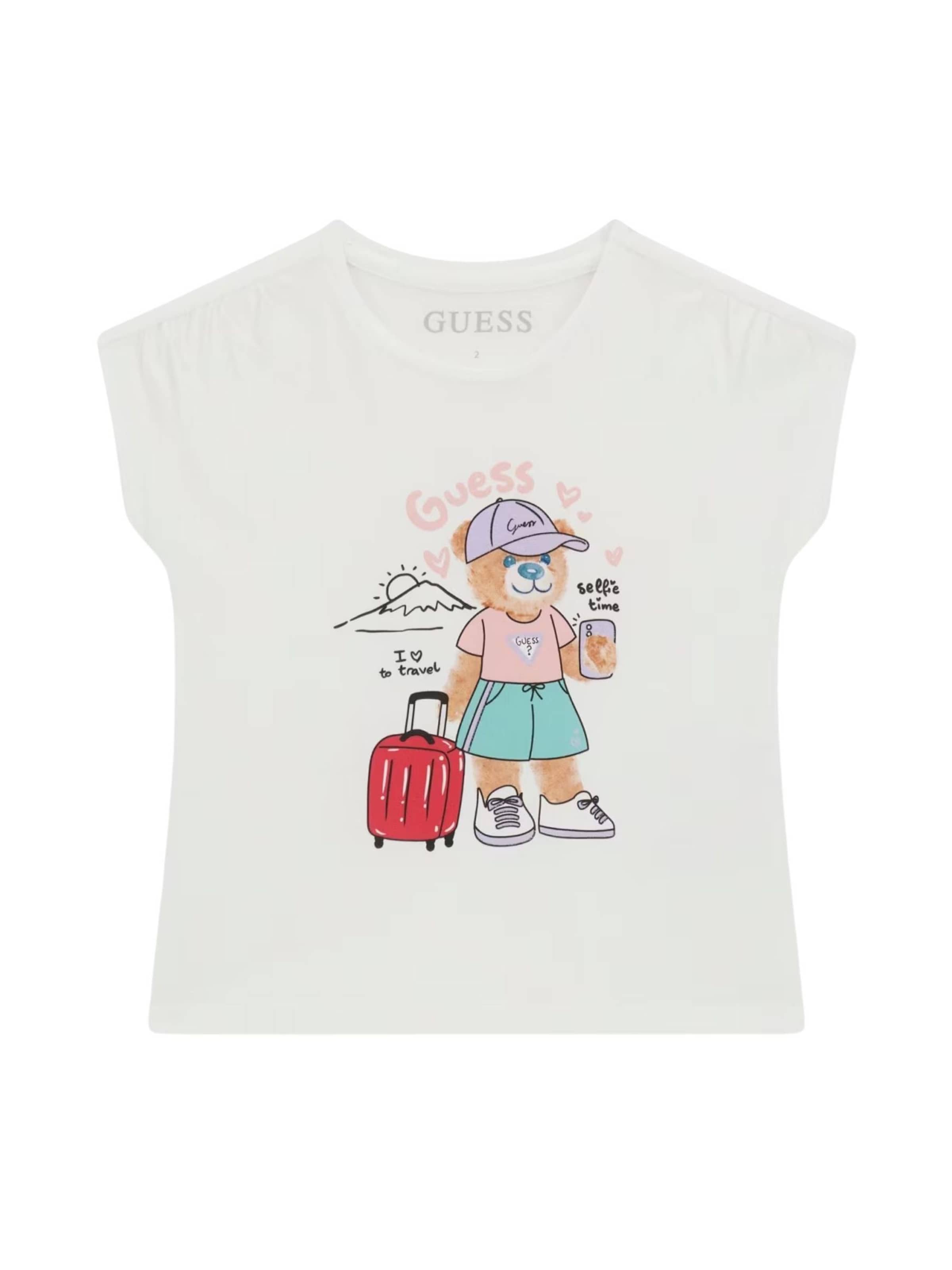 GUESS KIDS - Camiseta 'BATWING SS T-SHIRT' en blanco: frente