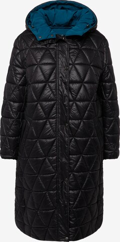 Ulla Popken Winter Coat in Black: front