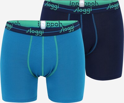 SLOGGI Boxers 'men Start' en bleu marine / bleu ciel / jade, Vue avec produit