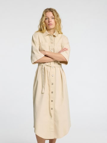 SELECTED - Vestido en beige: frente