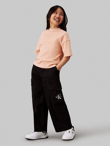 Calvin Klein Jeans Wide leg Trousers in Black