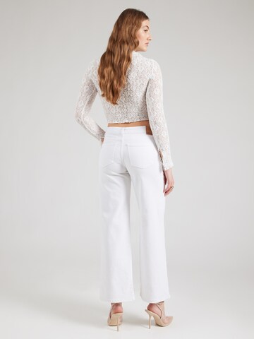 PIECES Wide leg Jeans 'PCSelma' i vit