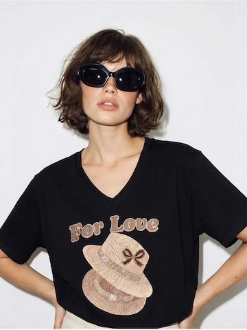 Maglietta 'T-Shirts' di Bianco Lucci in nero