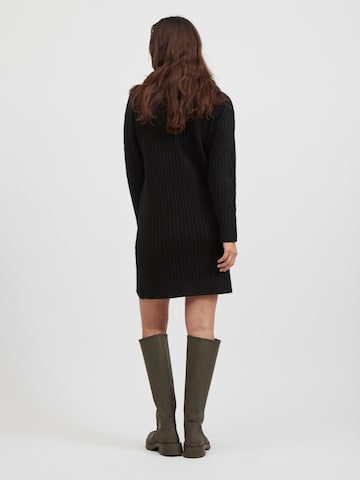 VILA Knitted dress 'Anni' in Black