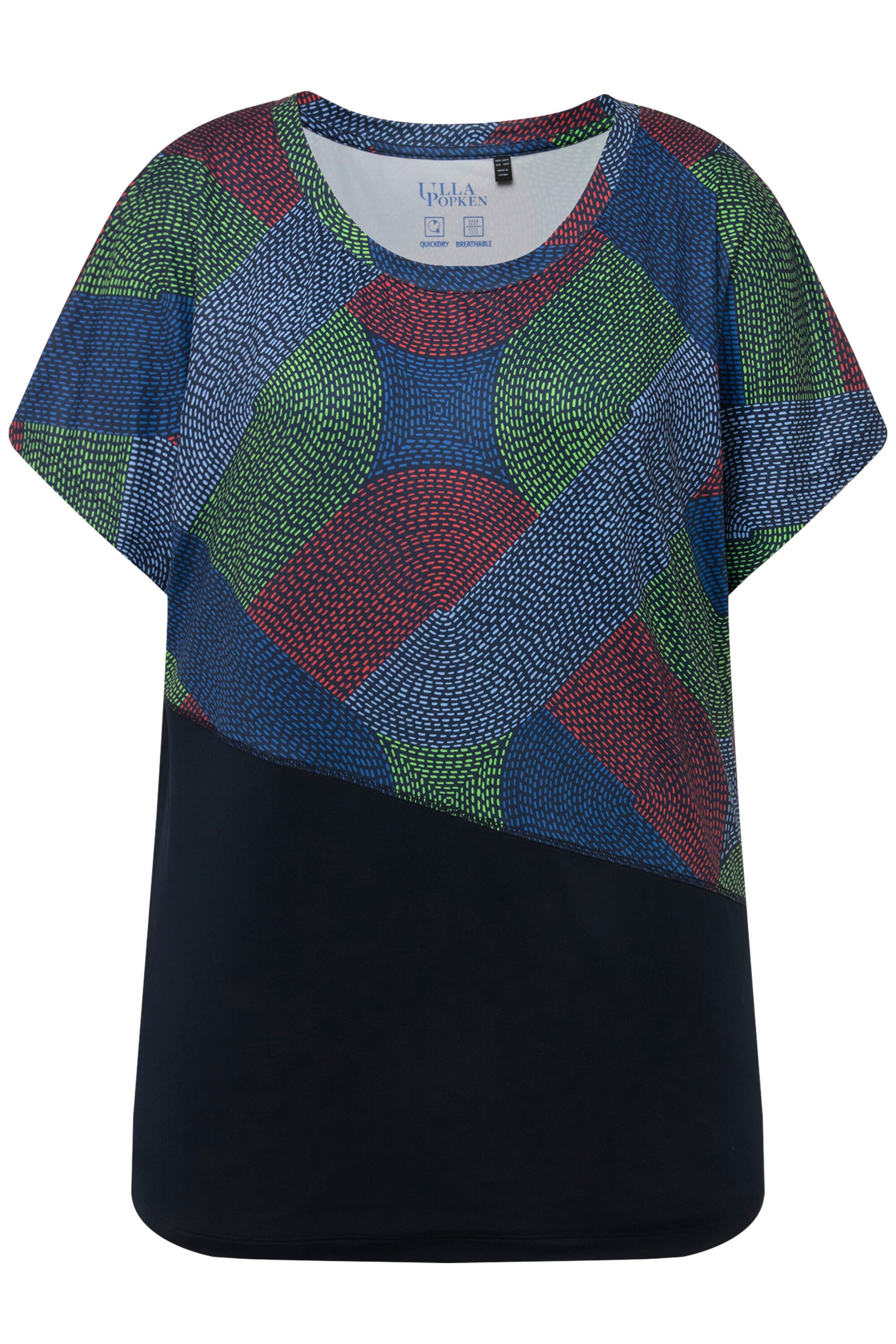 Ulla Popken Shirt in Blauw: voorkant