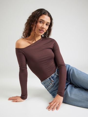 ABOUT YOU Shirtbody in Braun: Vorderseite