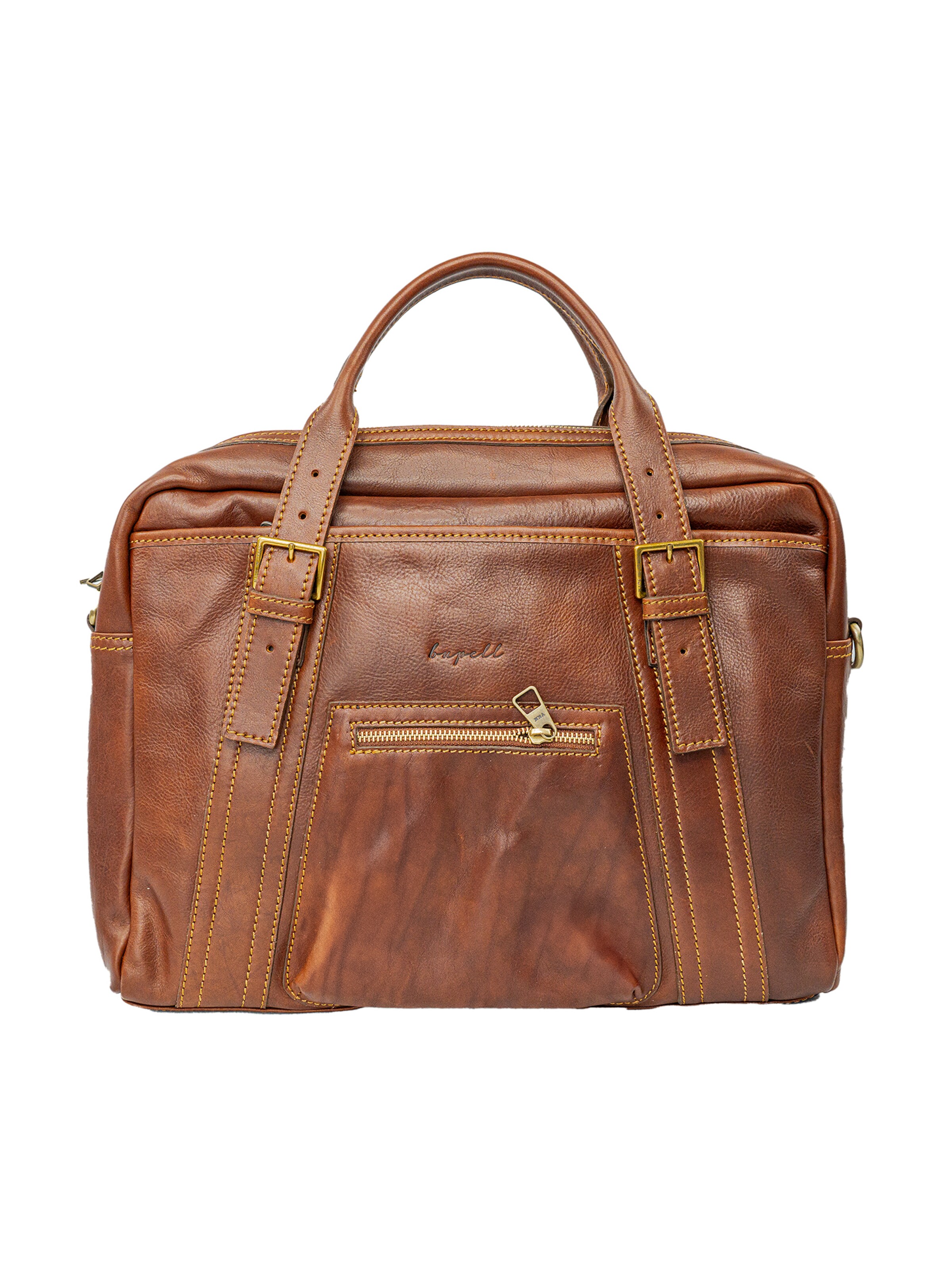 bupell Briefcase 'Tosco' in Brown: front