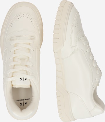 ARMANI EXCHANGE Platform trainers in White