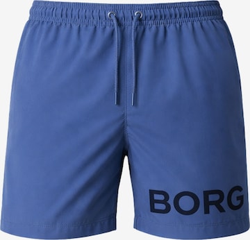 Shorts de bain BJÖRN BORG en bleu : devant