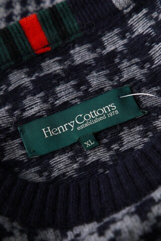 Henry Cotton's Schurwoll-Pullover XL in Grau