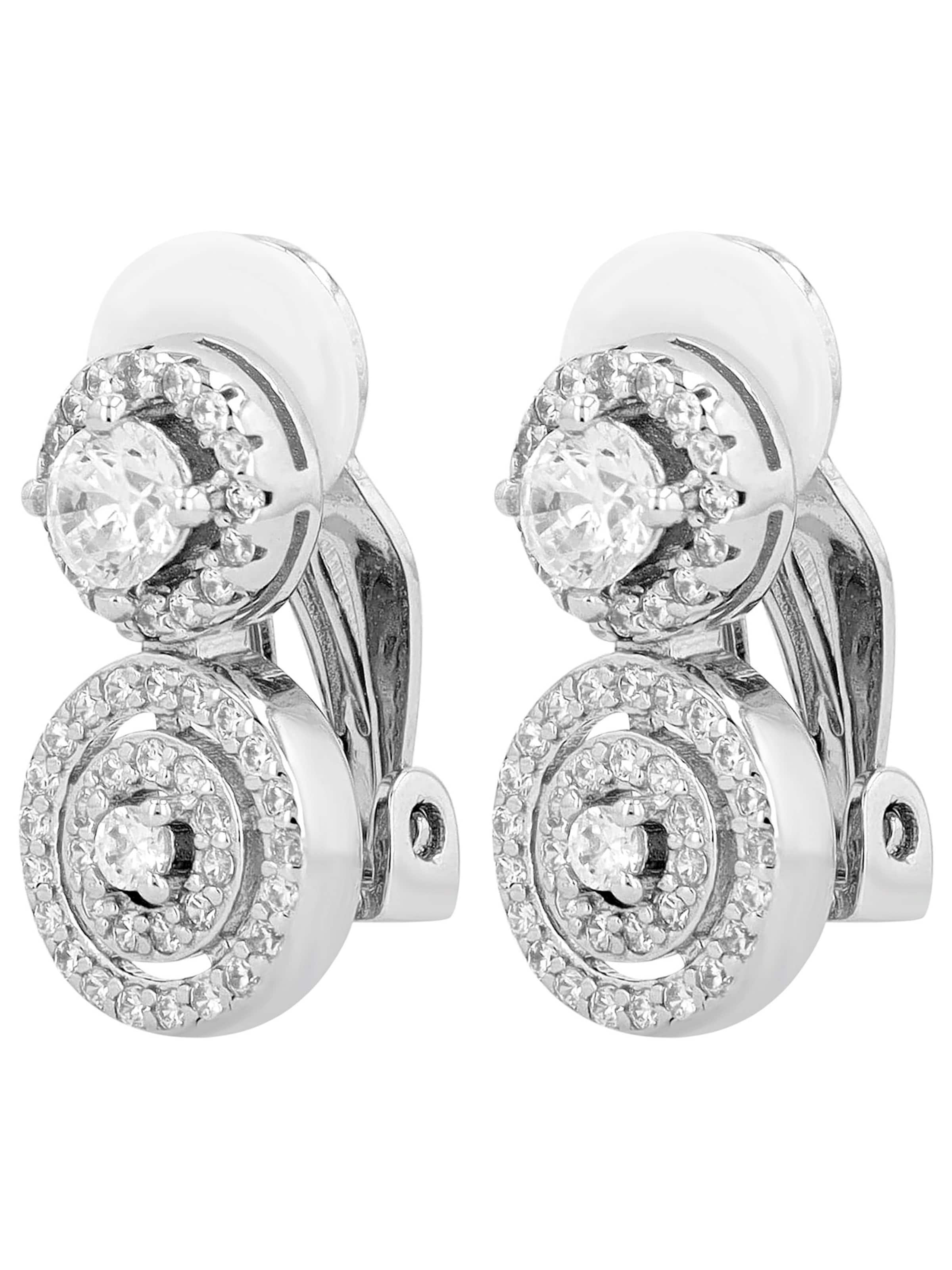 Akzent Earrings 'Galaxy, 925 Sterlingsilber, langlebig' in Silver