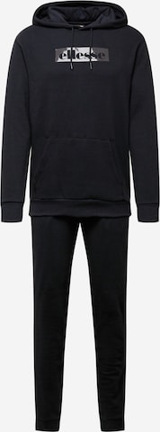 ELLESSE Sweatsuit in Black: front
