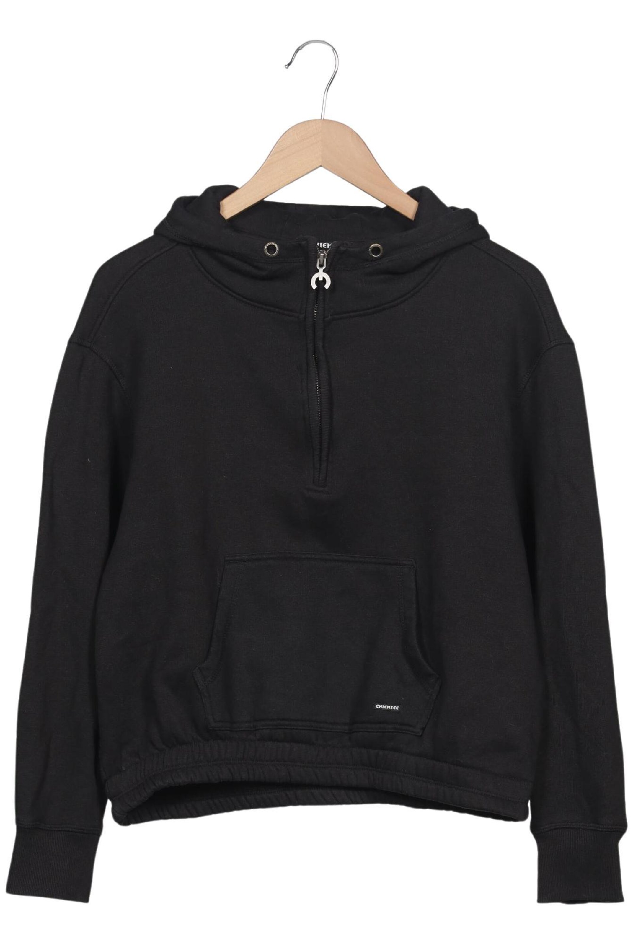 CHIEMSEE Sweatshirt & Zip-Up Hoodie in S in Black: front