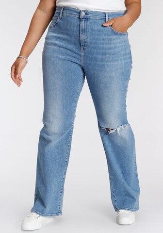 Levi's® Plus Flared Jeans in Blue: front