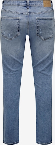 Coupe slim Jean 'Loom' Only & Sons en bleu