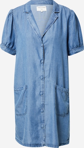 La petite étoile Shirt dress 'ROBE' in Blue: front