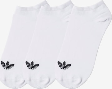 ADIDAS ORIGINALS Socks 'Trefoil Liner' in White: front