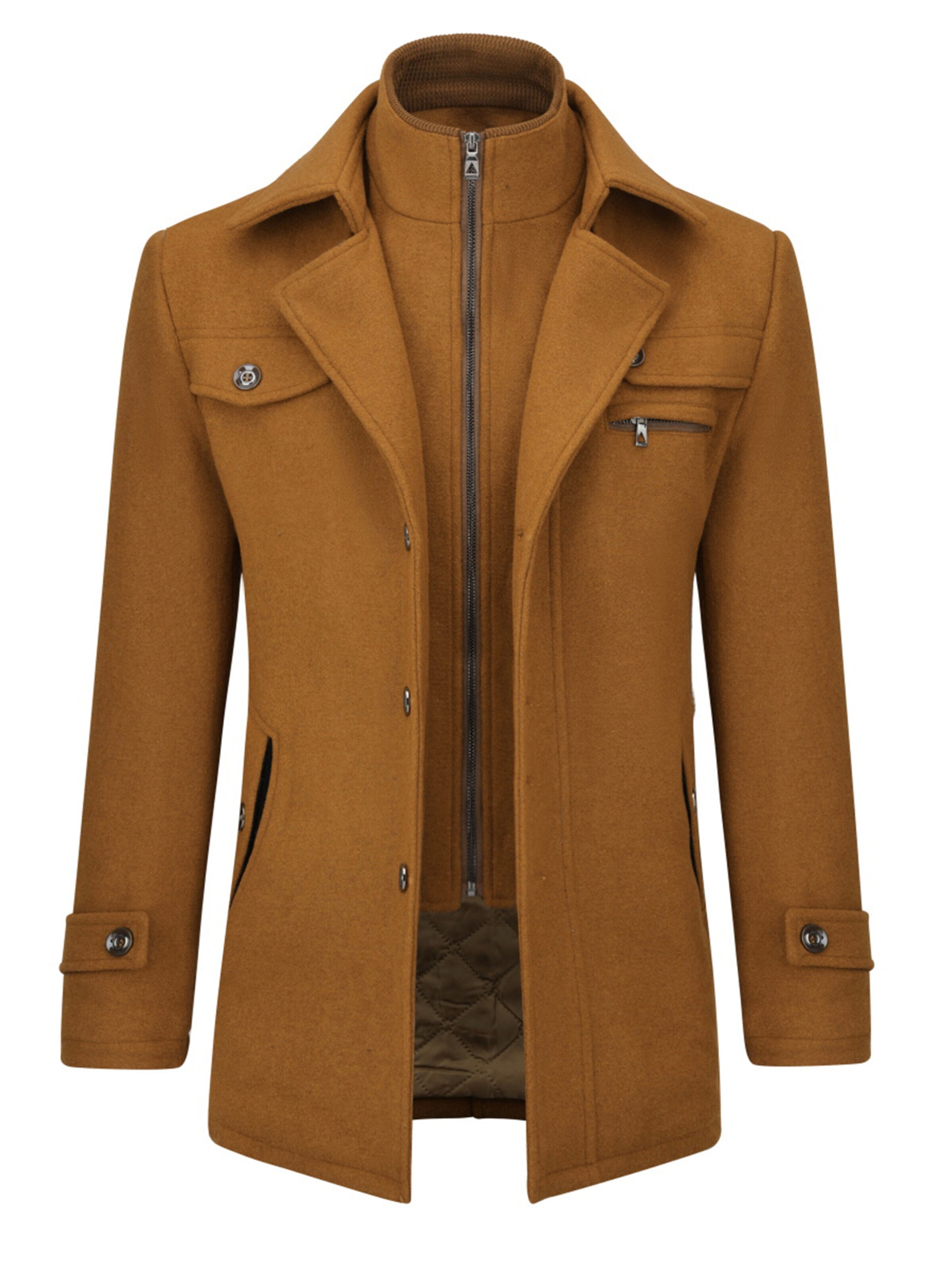 ALLTHEMEN Winter coat 'Froststille' in Beige
