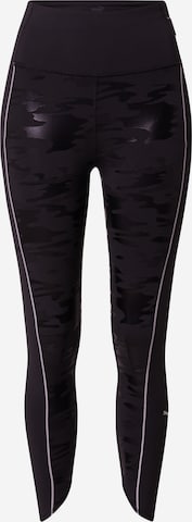 PUMA Skinny Workout Pants in Black: front