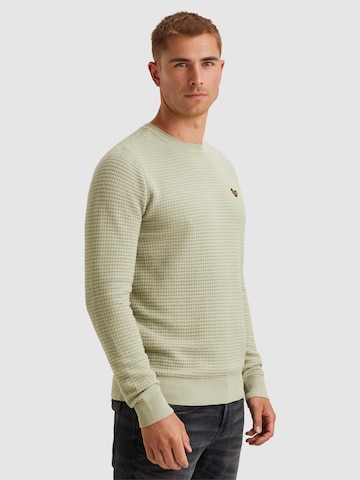PME Legend - Jersey 'Pullover in mouliné cotton' en verde
