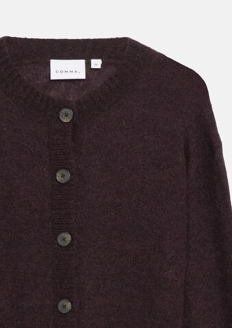 COMMA Gebreid vest in Lila: voorkant