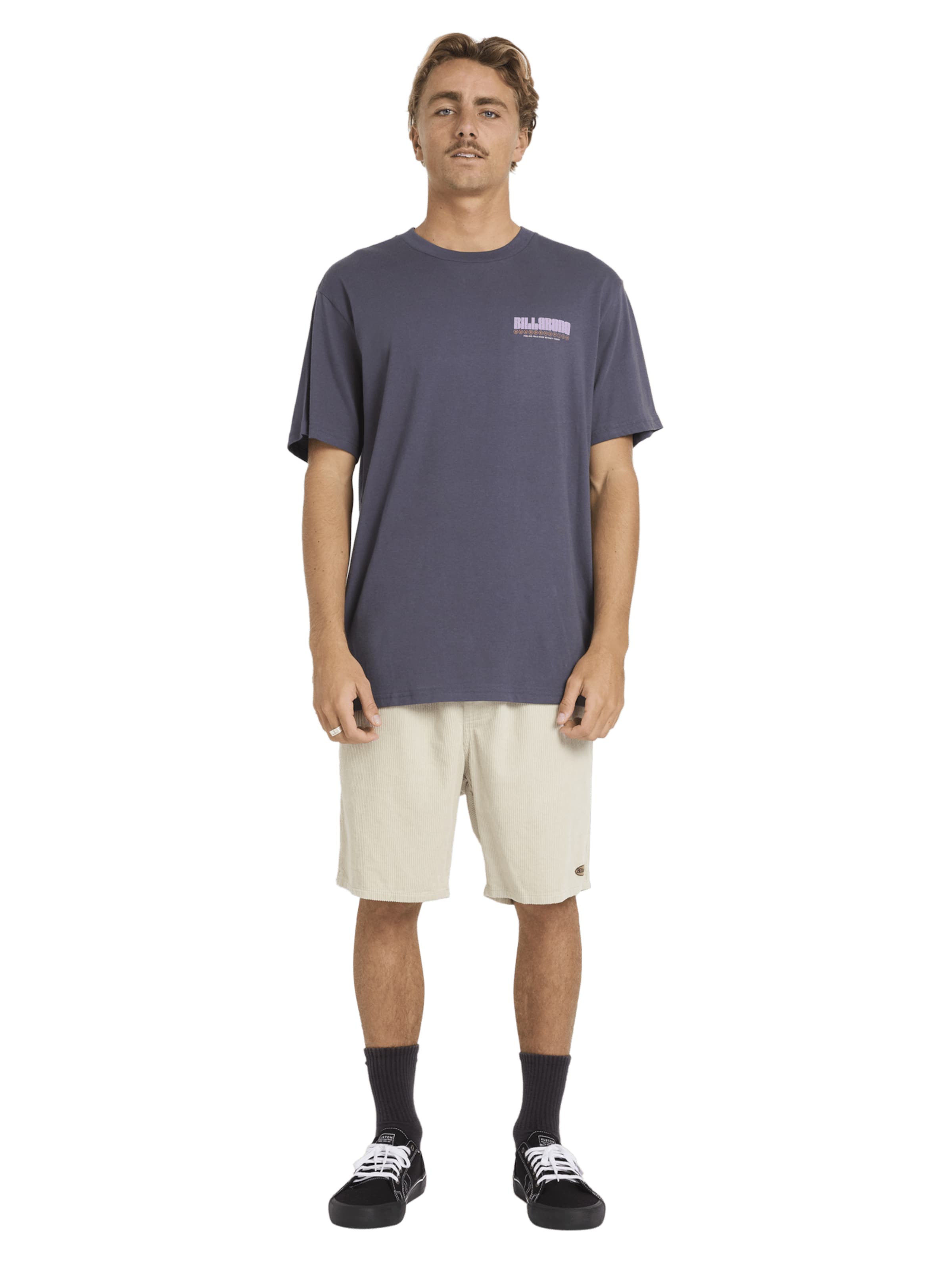 BILLABONG Póló 'Broadsheet Premium' - szürke