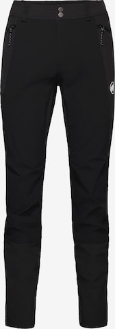 MAMMUT Outdoorhose 'Ducan' in Schwarz: Vorderseite