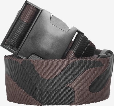 Urban Classics Ceinture en marron / taupe / vert foncé / noir, Vue avec produit