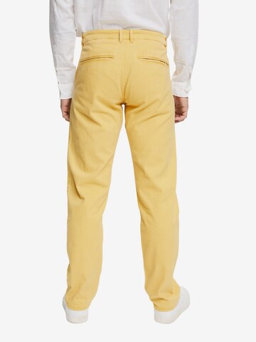 Regular Pantalon chino ESPRIT en jaune