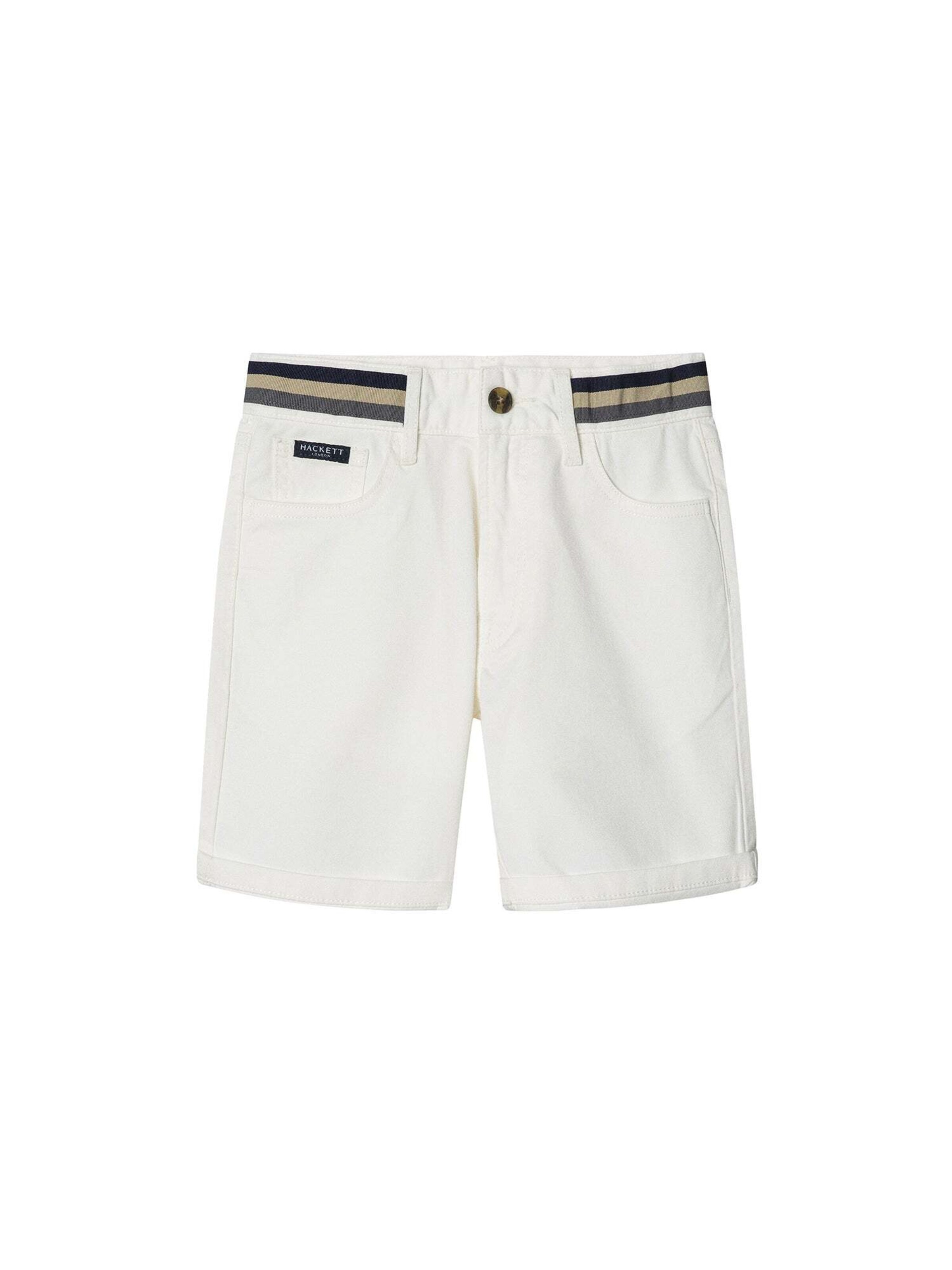 Hackett London Regular Shorts in Weiß: Vorderseite