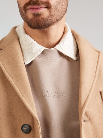 JACK & JONES Sweatshirt 'JCOPOINT' in Beige