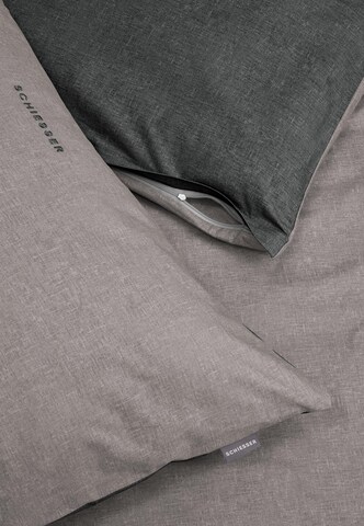 SCHIESSER Duvet Cover 'Doubleface Renforcé' in Grey