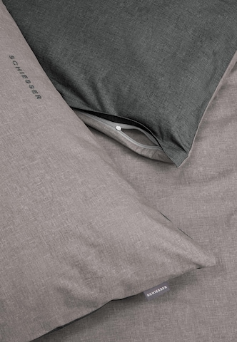 SCHIESSER Duvet Cover 'Doubleface Renforcé' in Grey