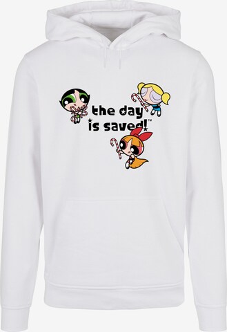 ABSOLUTE CULT Sweatshirt 'The Powerpuff Girls - The Day Is Saved' in Wit: voorkant