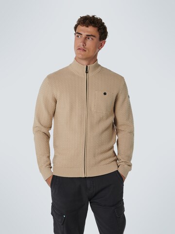 No Excess Gebreid vest in Beige: voorkant