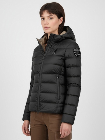 Blauer Winterjas 'Charme' in Zwart: voorkant