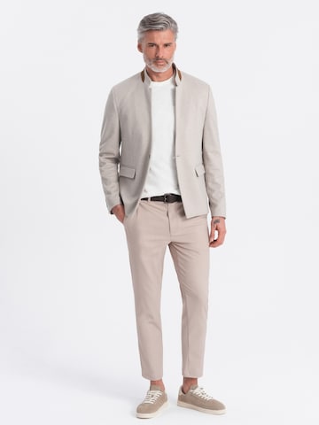 Regular fit Giacca da completo di Ombre in beige