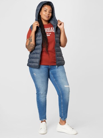 ONLY Carmakoma Vest 'New Tahoe' in Blue