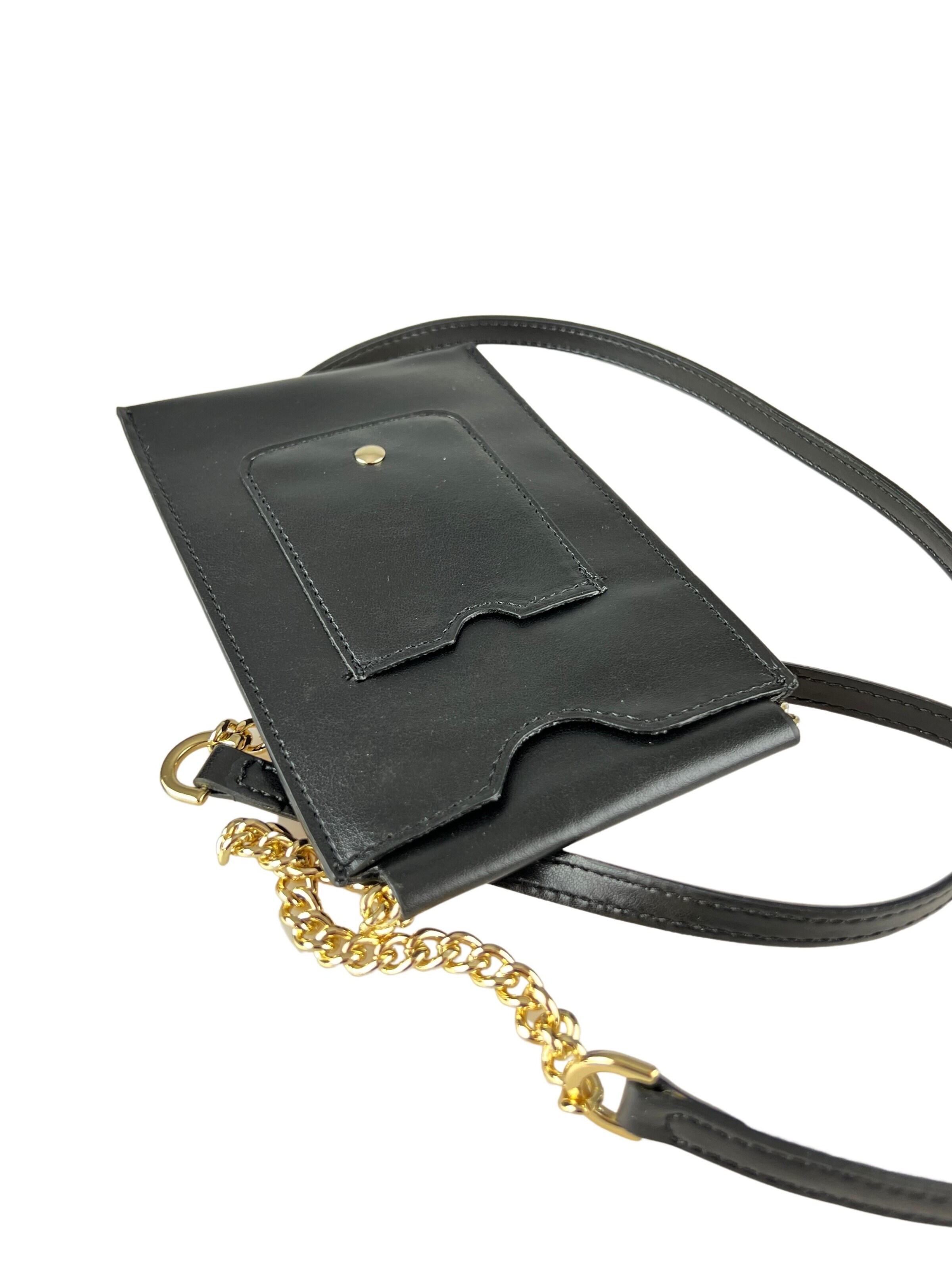COLLEZIONE ALESSANDRO Crossbody Bag 'Handytasche' in Black