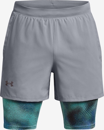 UNDER ARMOUR Workout Pants 'LAUNCH 6' in Grey: front