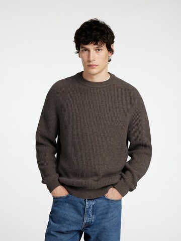 Pull-over SELECTED en gris : devant