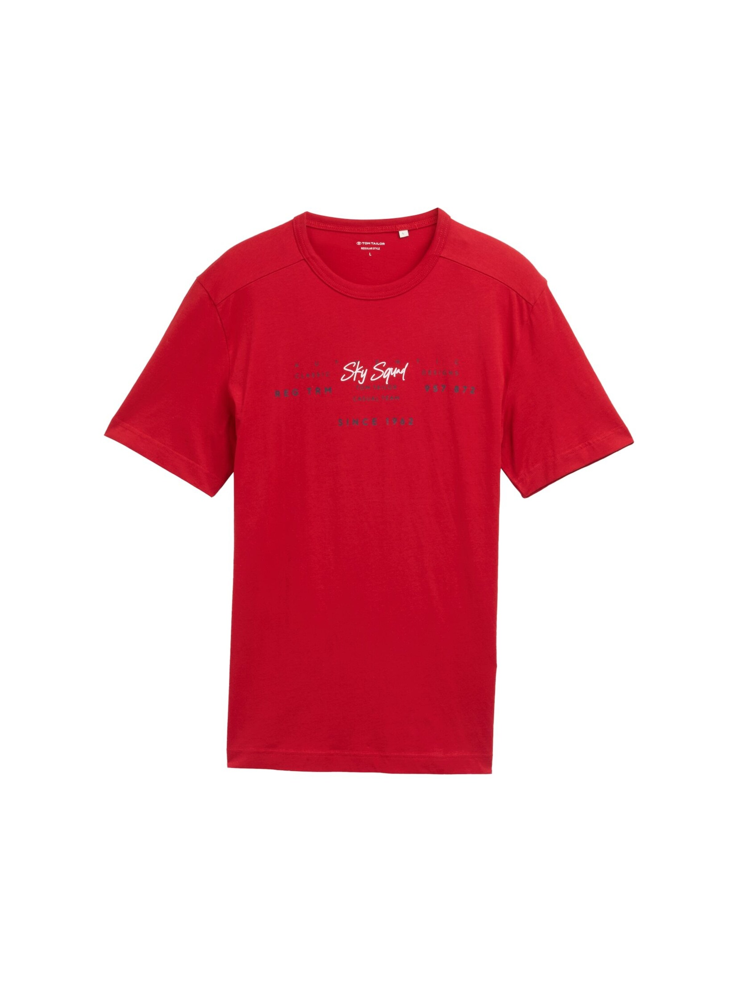 TOM TAILOR Shirt in Red: front