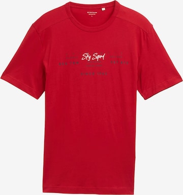 TOM TAILOR T-Shirt in Rot: Vorderseite